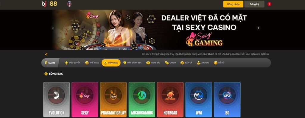 Casino trực tuyến: Sảnh AE Sexy của Bj88